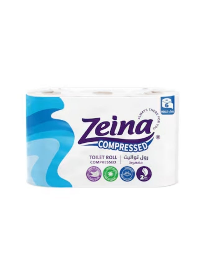 Zeina Toilet Trio Paper Roll - 6 Rolls